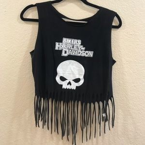 Harley Davidson fringe tank top